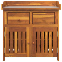 Walplus Garden Cabinet With Drawer With Storage Brown 78 X 36.5 X 78Cm - thumbnail 6