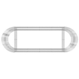 Berkfield Gabion Raised Bed Galvanised Iron 300X100X100 Cm - thumbnail 6