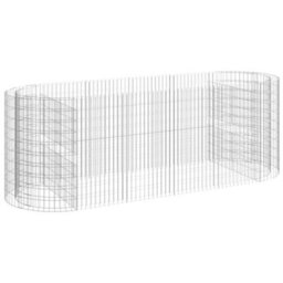 Berkfield Gabion Raised Bed Galvanised Iron 300X100X100 Cm - thumbnail 2