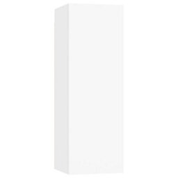 Berkfield 8 Piece Tv Cabinet Set White Engineered Wood - thumbnail 8