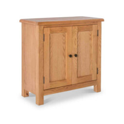 Surrey Oak Small 2 Door Cabinet - Fully Assembled By Roseland Furniture - thumbnail 1
