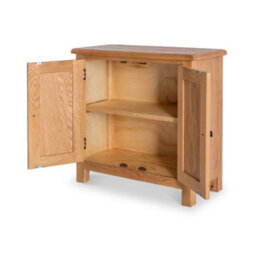 Surrey Oak Small 2 Door Cabinet - Fully Assembled By Roseland Furniture - thumbnail 6