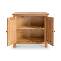 Surrey Oak Small 2 Door Cabinet - Fully Assembled By Roseland Furniture - thumbnail 4