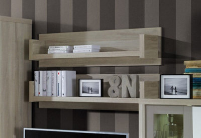 Arte Roma 6 Wall Shelf In Elm - W1100mm H280mm D180mm, Practical And Sleek - image 1