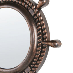 Beliani Wall Mirror Gormaz 46 Cm 46 Cm Brown - thumbnail 5