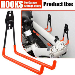 ATEK Steel Garage Storage Hooks,10Pcs.heay Duty Wall Mounted Anti Slip Coating Garage Organisation Hooks - thumbnail 5