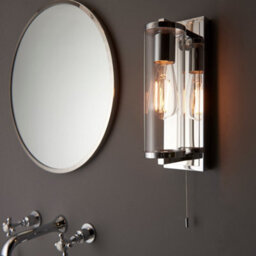 Luminosa Lighting Luminosa Como Bathroom Wall Lamp Chrome Plate & Clear Glass Ip44 - thumbnail 4