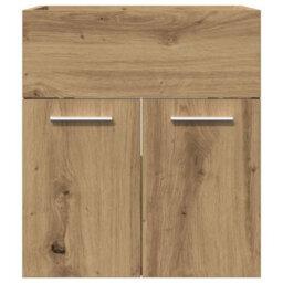 Berkfield Practical Bathroom Sink Cabinet Artisan Oak 41X38.5X46 Cm Engineered Wood - thumbnail 4