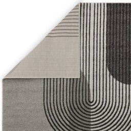 Grey Modern Easy To Clean Abstarct Rug For Diningroom-200Cm X 290Cm - thumbnail 5