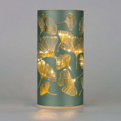 Shatchi 22Cm Christmas Decorated Vase Led Silver Glass Vase / Flower - image 1
