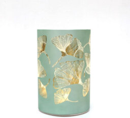 Shatchi 22Cm Christmas Decorated Vase Led Silver Glass Vase / Flower - thumbnail 3