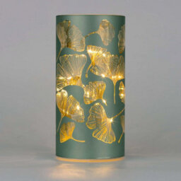 Shatchi 22Cm Christmas Decorated Vase Led Silver Glass Vase / Flower - thumbnail 1