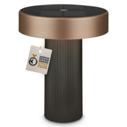 Briloner Solar Table Lamp Rechargeable Garden Light Dimmable Outdoor Camping Light Touch Control Anthracite Bronze Metallic - thumbnail 2