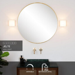 Lucide Jelte Modern Wall Light Bathroom 12Cm - 1Xg9 - Ip44 - Black - thumbnail 2