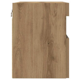 Berkfield Tv Wall Cabinet With Led Lights Artisan Oak 60X30X40 Cm - thumbnail 9