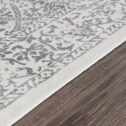 Livabliss Roma-Vintage Off-White Grey Charcoal Traditional Boho Living Dining Bedroom Rug 80 X 150 Cm Easy Care, Non Shedding - thumbnail 3