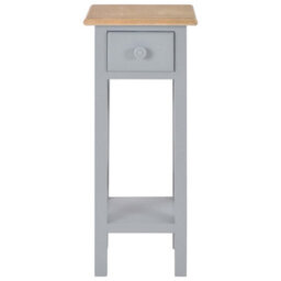 Berkfield Decorative Side Table Grey 27X27X65.5 Cm Wood - thumbnail 3