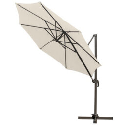 Sundaze 3M Cream Garden Cantilever Roma Parasol Umbrella With 360 Degree Rotation Outdoor Patio - thumbnail 2