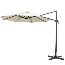 Sundaze 3M Cream Garden Cantilever Roma Parasol Umbrella With 360 Degree Rotation Outdoor Patio - thumbnail 3