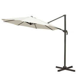 Sundaze 3M Cream Garden Cantilever Roma Parasol Umbrella With 360 Degree Rotation Outdoor Patio - thumbnail 4