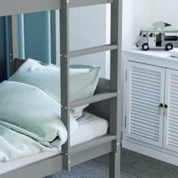 Lassic Junior Vida Gemini Detachable Solid Pine Bunk Bed With Double Underbed Drawers, Grey - thumbnail 8