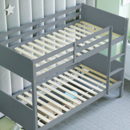 Lassic Junior Vida Gemini Detachable Solid Pine Bunk Bed With Double Underbed Drawers, Grey - thumbnail 6