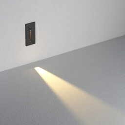 Ultra Beam Lighting Ultrabeam Black Recessed Indoor Wall Light - Movement Sensor - Low Level Lighting And Stair Riser Light 3 Watt Led - thumbnail 1