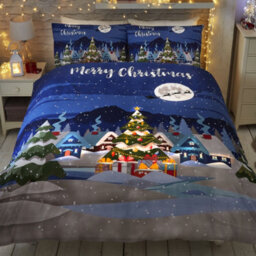 Bedlam Christmas Glow In The Dark Kids Festive Duvet Cover Set - thumbnail 1