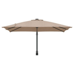 Berkfield Wall-Mounted Garden Parasol Taupe 247 Cm - thumbnail 4