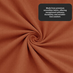 Aspire Homeware Rust Fitted Sheet 40 Cm Extra Deep Pocket Hypoallergenic Bed Sheet Microfiber (L)190Cm X (W)90Cm, Single - thumbnail 4