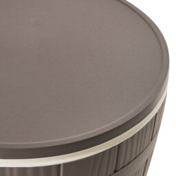 Wyld And Coco Garden Cool Bar Taupe 48Cm Round Table With Built-In Cooler And Height Adjustment - thumbnail 6