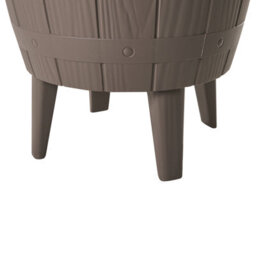 Wyld And Coco Garden Cool Bar Taupe 48Cm Round Table With Built-In Cooler And Height Adjustment - thumbnail 8