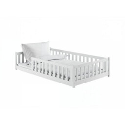 Arten Otis White 120 X 200Cm Eu Small Double Bed With Guardrails - Foam Bonnell Mattress Included - thumbnail 4