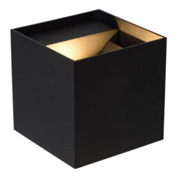 Lucide Axi Modern Square Up Down Wall Spotlight Bathroom - Led - 2X3,5W 2700K - Ip54 - Black - thumbnail 5