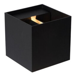 Lucide Axi Modern Square Up Down Wall Spotlight Bathroom - Led - 2X3,5W 2700K - Ip54 - Black - thumbnail 6