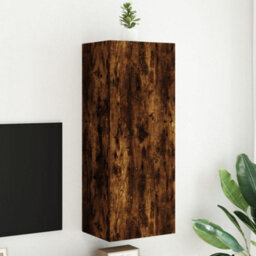 Walplus Tv Wall Cabinet Smoked Oak 40.5X30X102 Cm Engineered Wood - thumbnail 1