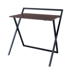 Teamson Home Vnf-00094 Brown/black Desk With Metal Cross Legs - thumbnail 2