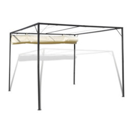 Berkfield Strong Garden Gazebo With Retractable Roof Canopy - thumbnail 4