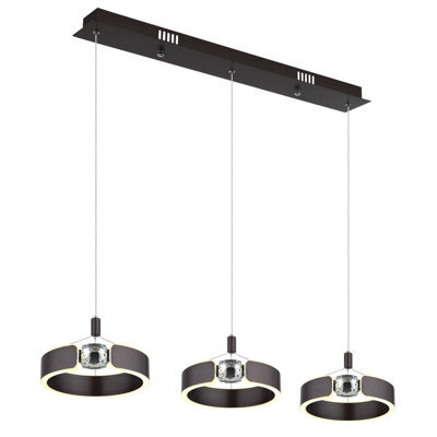 Luminosa Lighting Luminosa Hendricks Bar Pendant Ceiling Light Bronze Led 3000K - image 1