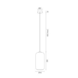 Luminosa Lighting Luminosa Kalimera Dome Pendant Ceiling Light Transparent, Black Matt - thumbnail 2