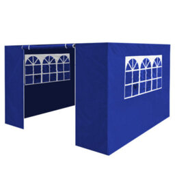 Sealey Dellonda Premium Side Walls Doors Windows For Gazebo Marquee Fits 2 X 2M - Blue - thumbnail 1