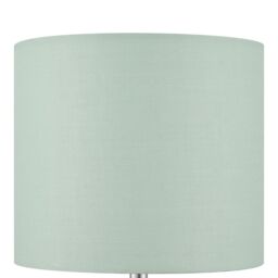 Cylinder Gloss Green & Clear Glass Fabric Led Table Lamp - thumbnail 5