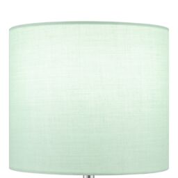 Cylinder Gloss Green & Clear Glass Fabric Led Table Lamp - thumbnail 4