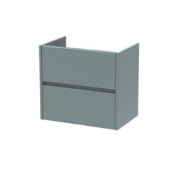 Hudson Reed Components Wall Hung 2 Drawer Unit, 600mm-Coastal Grey - thumbnail 1