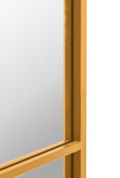 Mirroroutlet The Arcus Gold Metal Framed Window Arched Garden Wall Or Fence Mirror 174Cm X 85Cm - thumbnail 4