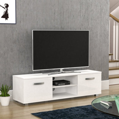 Lassic Vida Designs Cosmo White 2 Door Tv Unit 140Cm Sideboard Cabinet - image 1