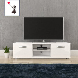 Lassic Vida Designs Cosmo White 2 Door Tv Unit 140Cm Sideboard Cabinet - thumbnail 3