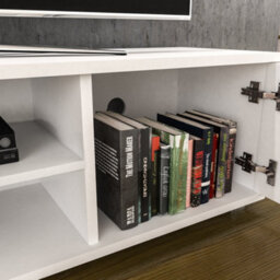 Lassic Vida Designs Cosmo White 2 Door Tv Unit 140Cm Sideboard Cabinet - thumbnail 6