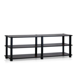 Walplus Dark Cherry Wide 3-Tier Shoe Rack With Easy No-Tools Assembly - thumbnail 2