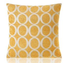 Luxury Living Oh Luxury Geometric Chenille Cushion Ochre